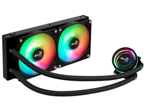 Aerocool Oasis L240 Black - 240mm ARGB Liquid Cooler - Intel LGA1851/LGA1700; AMD AM4/AM5